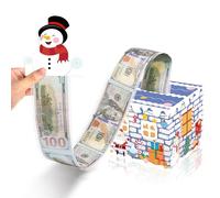 Christmas Money Box for Cash Gift, Funny Pull Cash from Money Case for Women Men Surprise, Novelty Xmas Cash Drawer DIY Cake with Pull Out Card for Wife Mother Friends