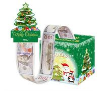 Christmas Money Box for Cash Gift Pull,Surprise MoneyHolder,Merry Christmas MoneyGift Box with PullOut Card/Cash Holder,DIY Xmas Money Pull Out Set,Fun Ways to Give Cas h As AGift for Your Loved Ones
