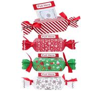 Christmas Money Box for Cash, Party Extendable Sweet-Shaped Funny Container - Money Pull Box - For Halloween Easter Congratulations Valentine's Day Children Adults Birthday Holiday