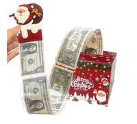 Christmas Money Box, Holiday Party Supplies Decoration, Cash Pull Money Box, for Kids Family Friends Holiday Gathering Party