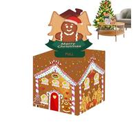 Christmas Money Box - Pop-Up Cash Dispenser for Holiday, Party with Funny Gift Function, Roll Cards Box for Adults, Kids, Family, Friends, Festival, Carnival, Paper &, 10 Inch