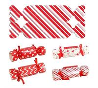 Christmas Money Box, with Candy Paper Design, 20x8cm, Christmas Cash Pouch, Holiday Paper Packaging Container, Easy Assembly, for Seasonal Celebrations