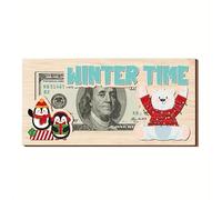 Christmas Money Box Wooden Holiday Decor Gift Can Hold Postcards Photos Desktop Envelope Winter Arrival Ornament 2026 Red New