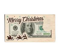 Christmas Money Box Wooden Holiday Decor Gift Can Hold Postcards Photos Desktop New Envelope Ornament Arrival Winter 2026 Red