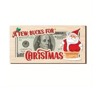 Christmas Money Box Wooden Holiday Decor Gift Can Hold Postcards Photos Desktop Winter 2026 Envelope New Ornament Arrival Red