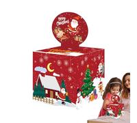 Christmas Money Boxes - Extendable Holder 30 Transparent, Money Pull for Cash | For Adults and Children and Birthday Holiday Party Easter Halloween Congratulations Save