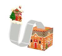 Christmas Money Dispenser Box - Pull Out Cash Holder Gift Box | Gingerbread House Paperbox with Tree Design, Creative Holiday Surprise for Kids, Friends, and Family