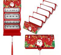 Christmas Money Envelope for Cash - Money Holder with 6 Slots for Cash, Surprise Card Holder for Xmas, DIY Holiday Money Card for Money Holder for Women Men Girls Boys Mom Dad (F)