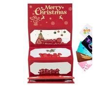 Christmas Money Envelopes - 10 Piece Set for Cash, Festive Gift Bag, Holders, Creative Support, Envelope, Decorative Filling for Stockings | Winter Favor for Children, Boys, Ra