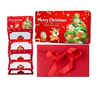 Christmas Money Envelopes - 6-Slot Festive Creative Christmas Greeting Card | Holiday New Year Cash Envelope | for Adults Family Friends Women Men Boys Girls