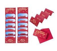 Christmas Money Envelopes Gift Card, 2 Pieces 6-Slot Christmas Money Holder Envelopes for Cash Supplies for Friends Couples Family Daughter Son Girlfriend Boys Girls