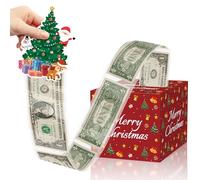 Christmas Money Gifts, DIY Surprise Box, Christmas Money Box for Cash Gift Pull, Gift Box, Birthday Surprise Box for Adults and Children, Christmas Tree