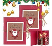 Christmas Money Holder,5 Slots Festive Holiday Party Supplies,Christmas Money Cards - for Family Friends Adults Kids Teachers Office Employee