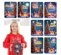 Christmas Money Holder Cards,Christmas Cash Holder,8pcs Snowman Money Card Slots,Cute Christmas Ornaments with Envelopes,Cash Party Supplies for Tree