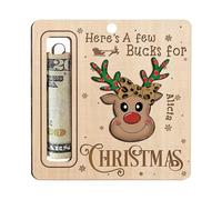 Christmas Money Holder, Christmas Money Holder for Cash, Christmas Pendant with Deer Pattern, Christmas Money Holder for Cash, Funny Christmas Money Holder Made of