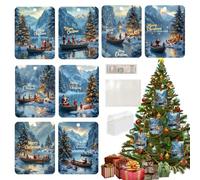 Christmas Money Holder, Christmas Money Holder for Cash, Dragon, Pack of 8 Money Cards, Money Holder, Christmas Decoration with Envelopes, Cute Christmas Accessories for The Christmas Tree, a,