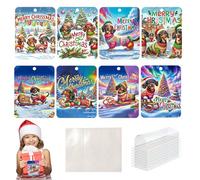 Christmas Money Holder, Christmas Money Holder, Pack of 8 Money Holders with Dog Cartoon, Holiday Ornaments Cash Funny Christmas Tags with Envelopes for The Door, a, See Description, See