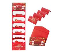 Christmas Money Holder Envelope - 51g Reusable Paper Pouch, Creative Cash Carrier, Holiday Stocking Filler, Decorative Gift Packet, Elegant Presentation Sleeve | Winter Family Exchange, Office Secret
