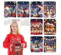 Christmas Money Holder for Cash, Christmas Money Holder for Cash, Novelty 8 x Paper Card Money Cash Decorations, Various Animal Pictures in 5 Style, Money Holder Ornaments for Money Holder, Money