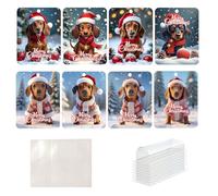 Christmas Money Holder for Cash, Money Holder for Cash, Money Holder, Cartoon Dog Money Cards, Christmas Pendant, Christmas Decoration with Envelopes for the Christmas Tree, b, see description, See