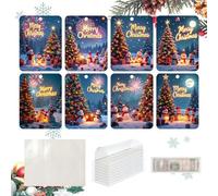 Christmas Money Holder for Cash, Money Holder for Cash, Pack of 8 Money Cards, Cute Holiday Items, Cash Christmas Decoration for the Christmas Tree, b, see description, See description