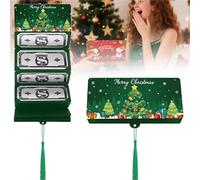Christmas Money Holder or Gift Card Holder with 10 Slots Surprise Christmas Xmas Gift Card Holders,C-hristmas Money Envelopes,for Cash Checks or Gifts Cards Supplies (Green)