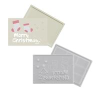 Christmas Money Holder Silicone Mold | Plaster Moulds,Sock Snowman Snowflake Christmas Card Storage Box Mold,for Plaster Resin Clay Birthday Party
