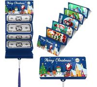 Christmas Money Holders-Christmas Cash Gift Envelopes Money Holder with 6 Slots for Cash for Men Women Girls Boys, Surprise Money Envelopes (B,3PCS)