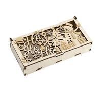 Christmas Money Holders, Engraved Seasonal Holder, Wooden Coin Box, Wedding Party Gathering Graduation Home Travel Office Gift, Holiday Decor Keepsake for Cash Savings