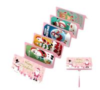 Christmas Money Holders for Cash | 10-Slot Foldable Santa Wrapping Bags - Christmas Money Cash Envelope - for Feast School Wedding Birthday Home Office Event Tree Festival Family