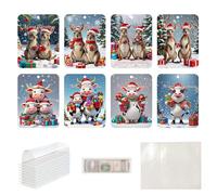 Christmas Money Holders for Cash, Christmas Money Holder for Cash - 8X Animal Paper Card Cash Holder Novelty for Tree - Money Holder Ornaments,