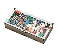 Christmas Money Holders for Cash,Holiday Hollow Money Holder,Christmas Engraved Coin Box - for Holiday Wedding Party Gathering Home Graduation Office Travel