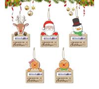 Christmas Money Holders for Cash - Wooden Holiday Pendant,Christmas Tree Ornaments | for Kids Adults Bedroom Living Room Friend Exchanges Family Gatherings Seasonal Celebrations