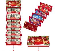 Christmas Money or Gift Card Holder,Christmas Money Holder with 10 Slots Xmas Gift Card H-older,Jolly Santa Claus M-oney H-older,Surprise M-oneys Gift Cards Holders for Santa Cash Supplies
