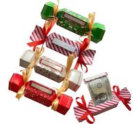 Christmas Money Pull Box 4pcs,Candy Paper Cash Pouch for Cash Gift Cracker Candy Paper Money Pull Holder for Kids Adult Presents Holiday Cash Gift Packaging DIY Money Pull Candy Boxes Decor