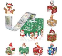 Christmas Money Pull Box,Christmas Money Gift Box Pull Surprise Money Pull Pouch for Kids/Adult,Xmas Money Box for Cash,Money Cake Pull out Cash with Xmas Card and 50P Bags,Money Reveal Box Xmas Party