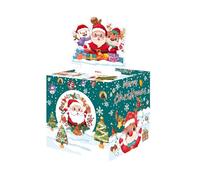 Christmas Money Pull Box - Money Box with Pull Function and 30 Bags - Memorial Holiday Money Holder | For Children Adults Holidays Birthdays School Parties Celebrations Gatherings