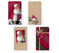 Christmas Money Wallet & Envelope Pack of 4 - Traditional/Santa Designs