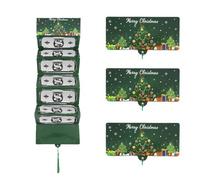 Christmas Money Wallets and Envelopes, 2025 New 3pcs Money Wallets for Cash Gifts, Creative Present for Mom, Dad, Kids, Teens, Women & Men (Green)