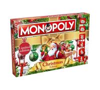 Winning Moves Christmas Monopoly Board Game, Play as Rudolph, Snowman or Santa and trade your way to success, Perfect Christmas decoration by the tree, for ages 8 and up
