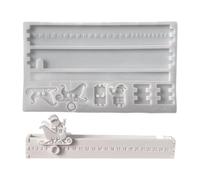 Christmas Mould - 25 Days Christmas Calendar Chocolate Mould, Craft Supplies Casting Moulds for Soap Candle Wax Plaster Celebrations Party Art Course Adults