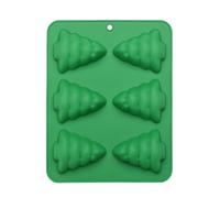 Christmas Moulds | 6-Compartment Silicone Baking Tools | Cake Baking Mould - For Pudding Fudge Dessert Lovers Party Planner Chef Beginner Kitchen Holidays Celebrations School Events
