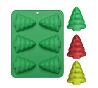 Christmas Moulds, 6-Compartment Silicone Chocolate Moulds, DIY Moulds - for Hobby Bakers, Pudding, Fudge, Dessert Lovers, Cake Decorating, Party Planner and