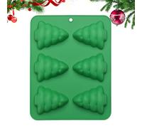 Christmas Moulds, 6 Compartments Silicone Gummy Bear Mould - Festive Moulds, for Hobby Bakers, Pudding, Fudge, Dessert Lovers, Cake Decorating, Party Planner and