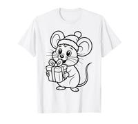 Christmas Mouse Mandala to Color Yourself T-Shirt