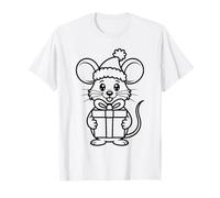 Christmas Mouse Mandala to Color Yourself T-Shirt