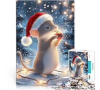 Christmas Mouse Ornament1000 Pieces Jigsaw Puzzles for teenagers Analysis and logic is ideal as a gift for the whole family 38x26cm