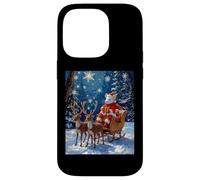 Christmas Mouse Sleigh Reindeer Holiday Winter Snow Case for iPhone 14 Pro
