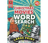 Christmas Movie Word Search Large Print: Large Print Word Search Puzzle Book for Adults & Seniors