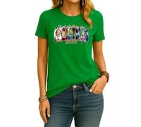 Christmas Movies 2025 Christmas Film Grinch Griswold Kevin Elf | Christmas Women's T-Shirt, Green, M